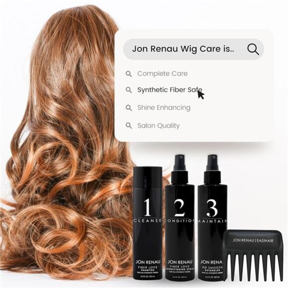 Synthetic Hair Treatment Kit - 4pc Kit - Synthetic Wigs Care Products - Picture 7 of 8